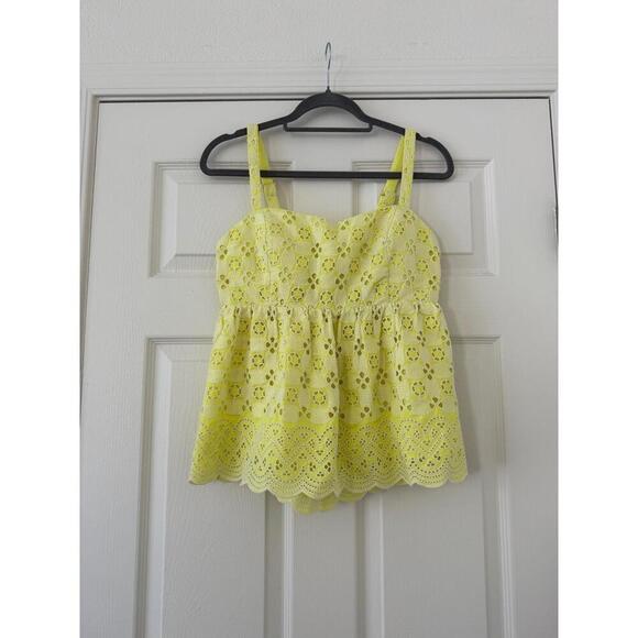 Lilly Pulitzer Tops - Lilly Pulitzer Michela Eyelet Cami Top size 10
